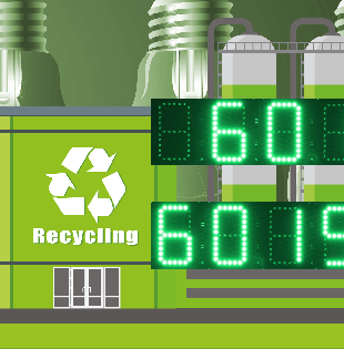 Robust digital display for energy from waste