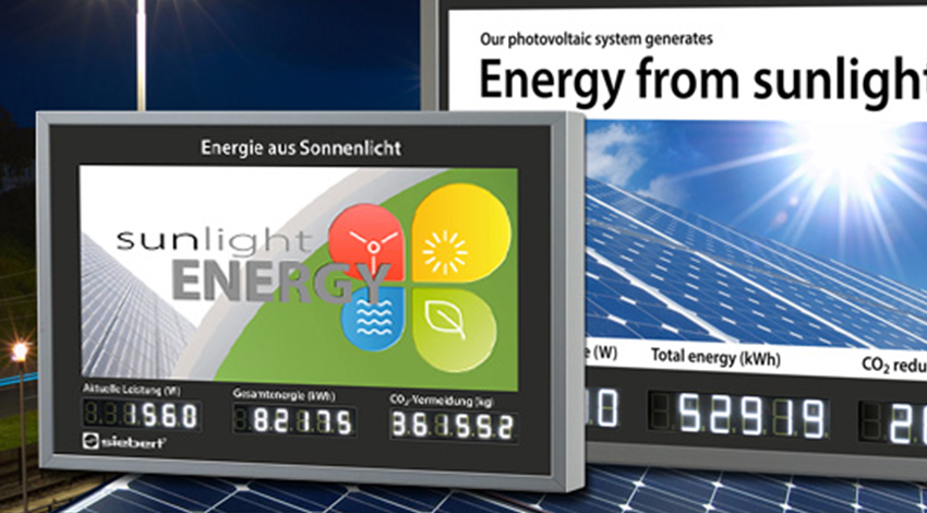 display per il risparmio energetico industriale