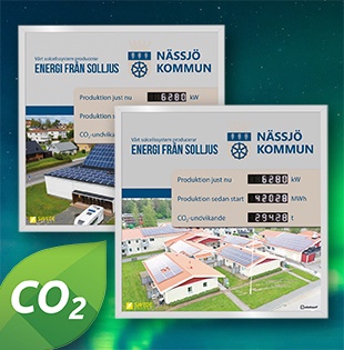 Energy information boards for swedish solar roofs