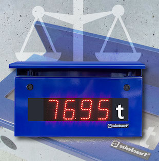 Weatherproof displays for the weighing technology
