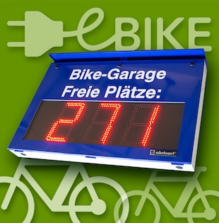 Outdoor parking information for E-bike users