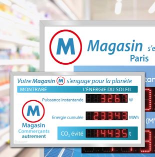 Filiales commerciales en France – displays for environment and energy