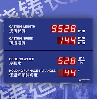 Status display for the chinese steel industry