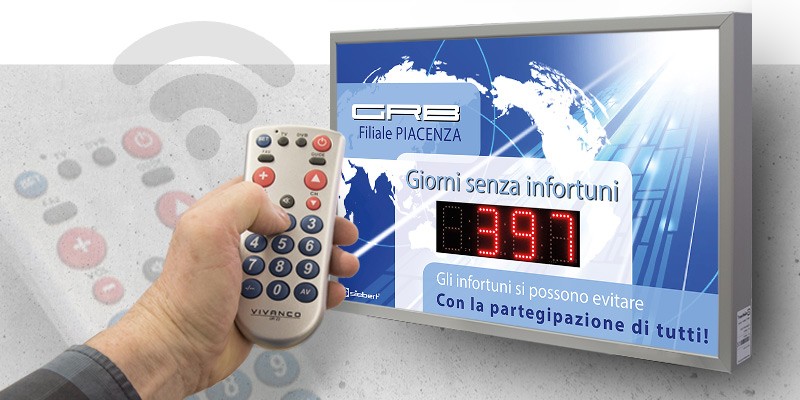 Display digitali compatti con cifre grandi per la sicurezza sul lavoro XC630