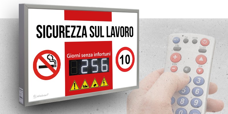 Display digitali compatti con cifre grandi per la sicurezza sul lavoro XC630