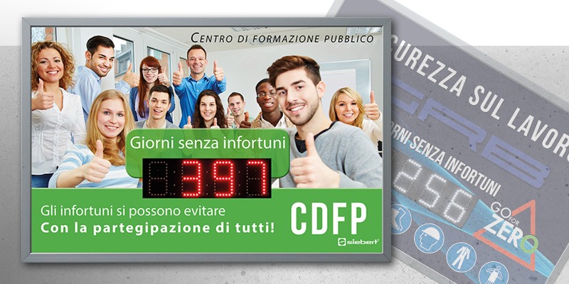 Display digitali compatti con cifre grandi per la sicurezza sul lavoro XC630