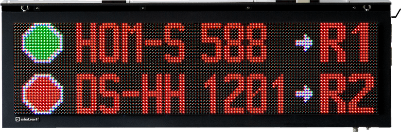 Display a LED per esterno Serie XC55 - Matrice di confronto P8 con P16